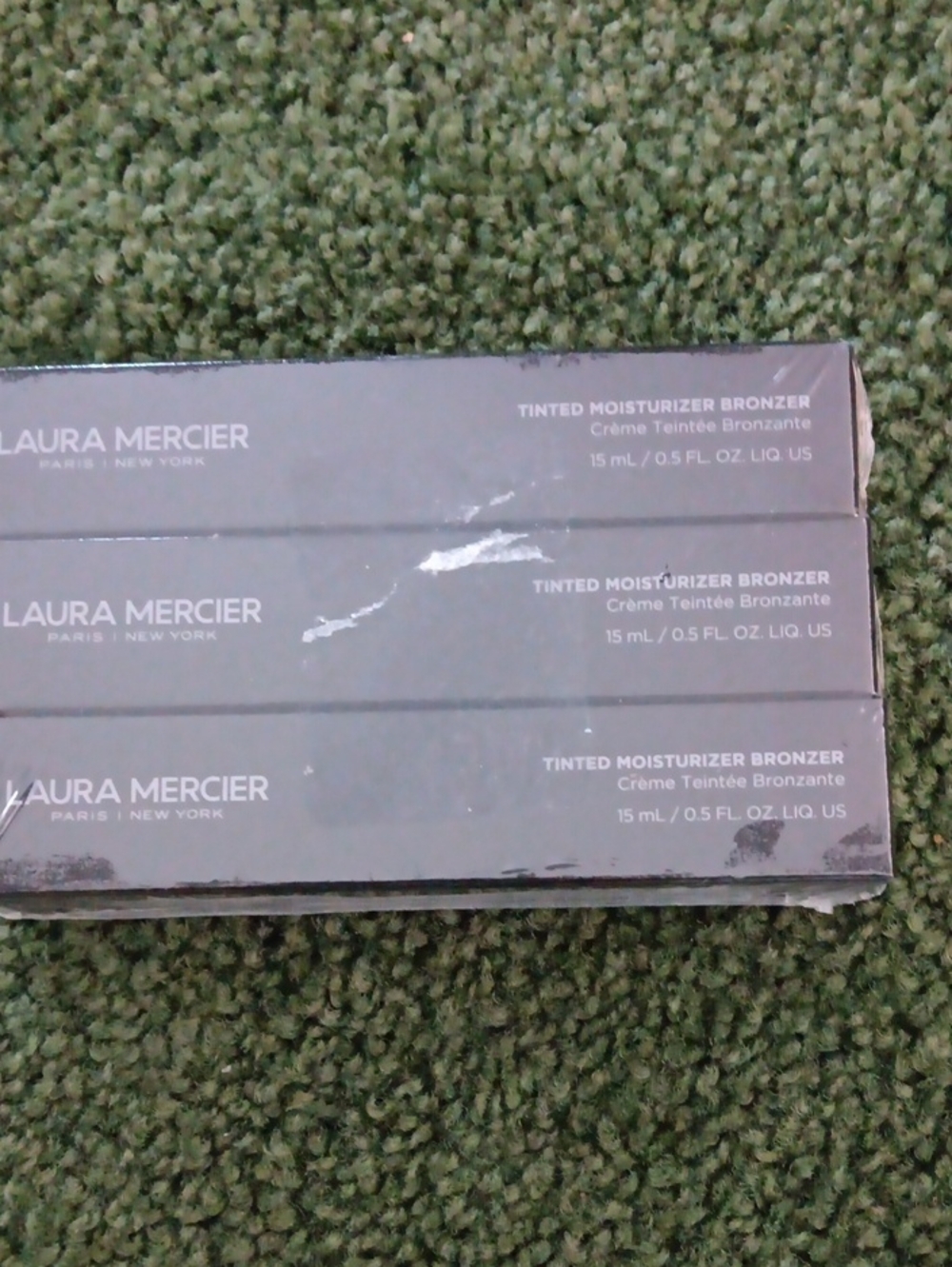 3 pk. Laura mercier Brown Tinted Moisturizer Bronzer Trio 3pk Color Sundrop 02.